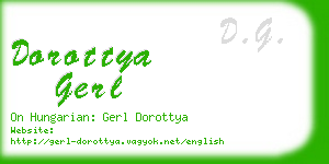 dorottya gerl business card